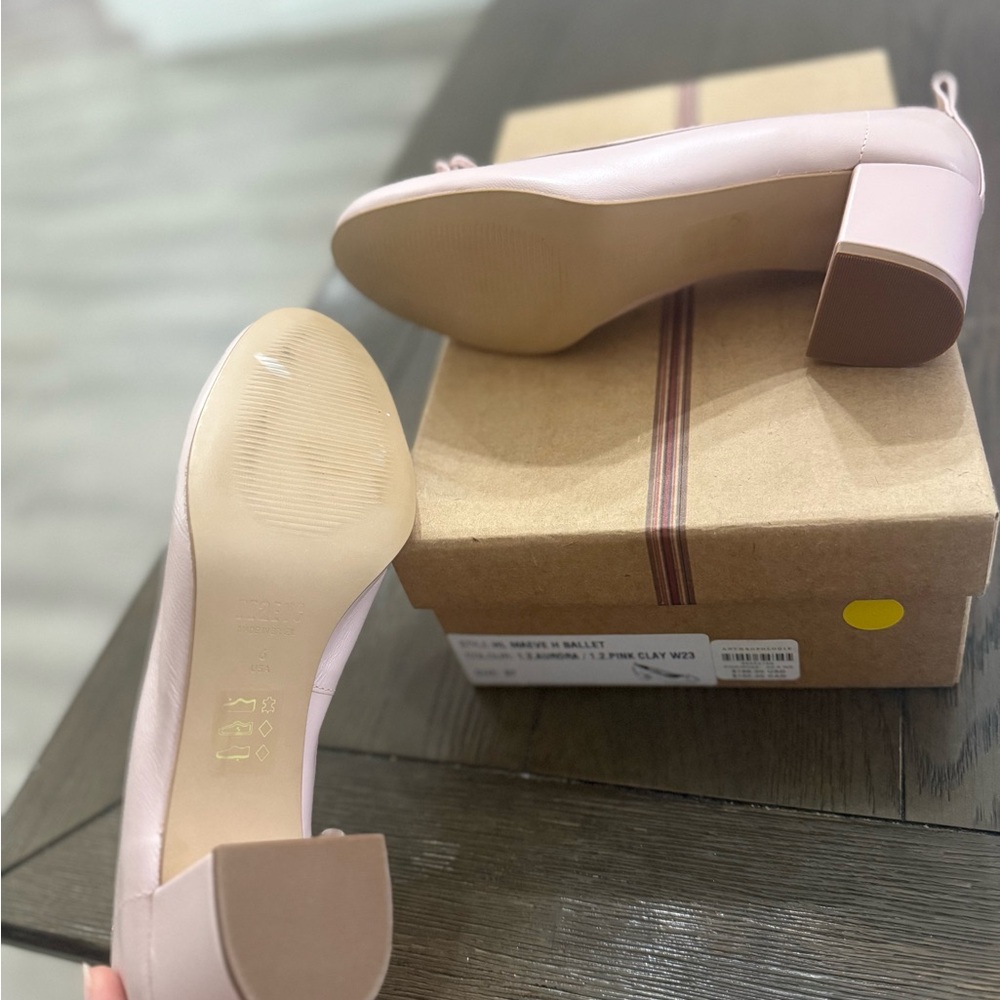 Anthropologie maeve ballet heels in pink clay - Picture 2 of 6